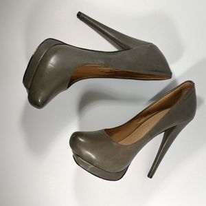 Women's Lamb Olive Platform Heels